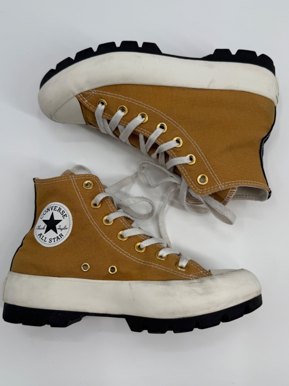 Converse Chuck Taylor All Star Lugged Platform High Top Brown Canvas Women 7